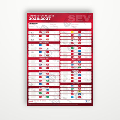 La Liga Fixture Wallchart 2026/27