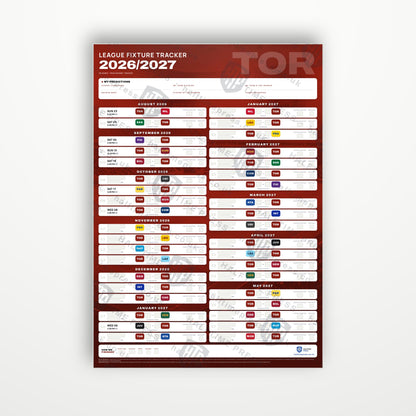 Serie A Fixture Wallchart 2026/27