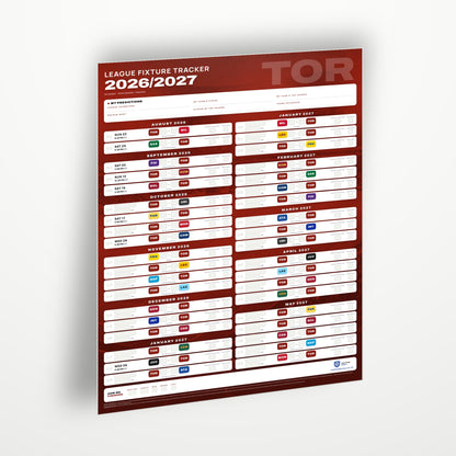 Serie A Fixture Wallchart 2026/27