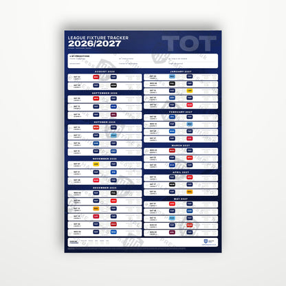 Premier League Fixture Wallchart 2026/27