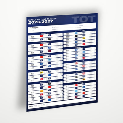 Premier League Fixture Wallchart 2026/27