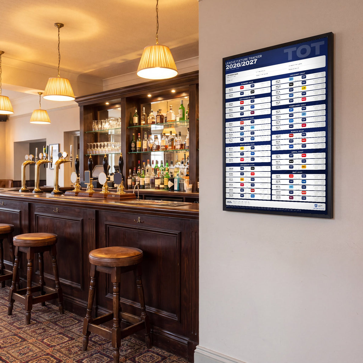 Premier League Fixture Wallchart 2026/27