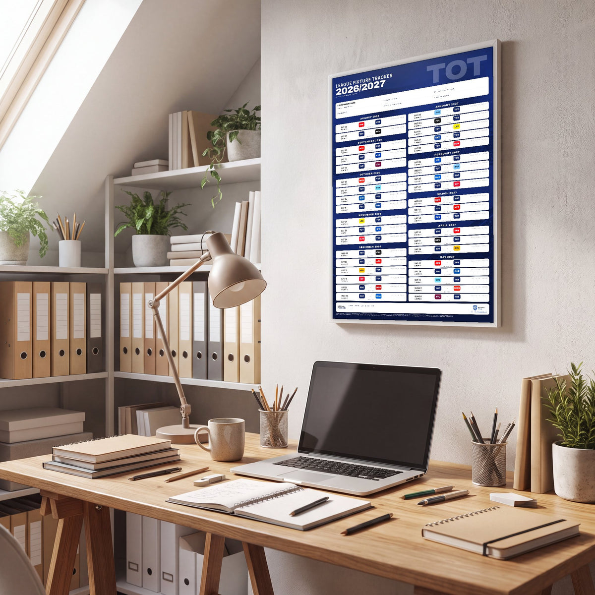Premier League Fixture Wallchart 2026/27