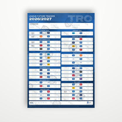 Ligue 1 Fixture Wallchart 2026/27