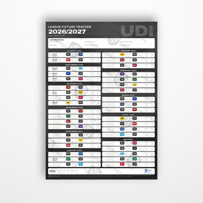 Serie A Fixture Wallchart 2026/27