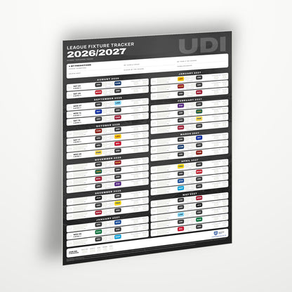 Serie A Fixture Wallchart 2026/27