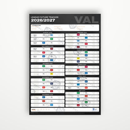 La Liga Fixture Wallchart 2026/27