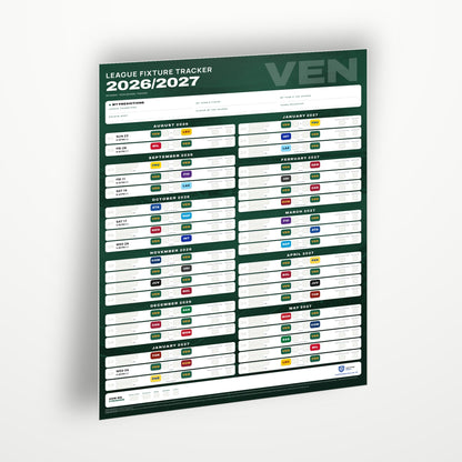Serie A Fixture Wallchart 2026/27