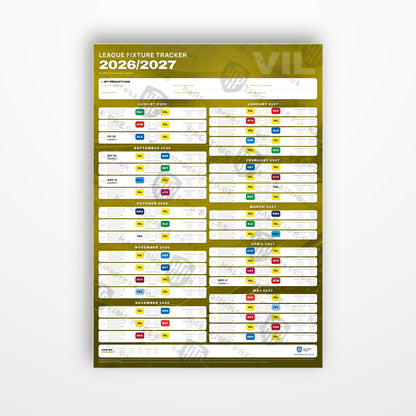 La Liga Fixture Wallchart 2026/27