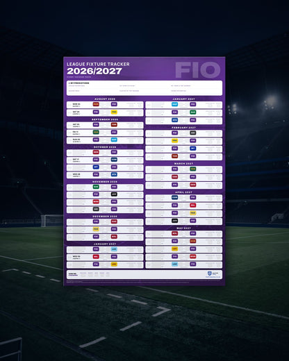 Serie A Fixture Wallchart 2026/27